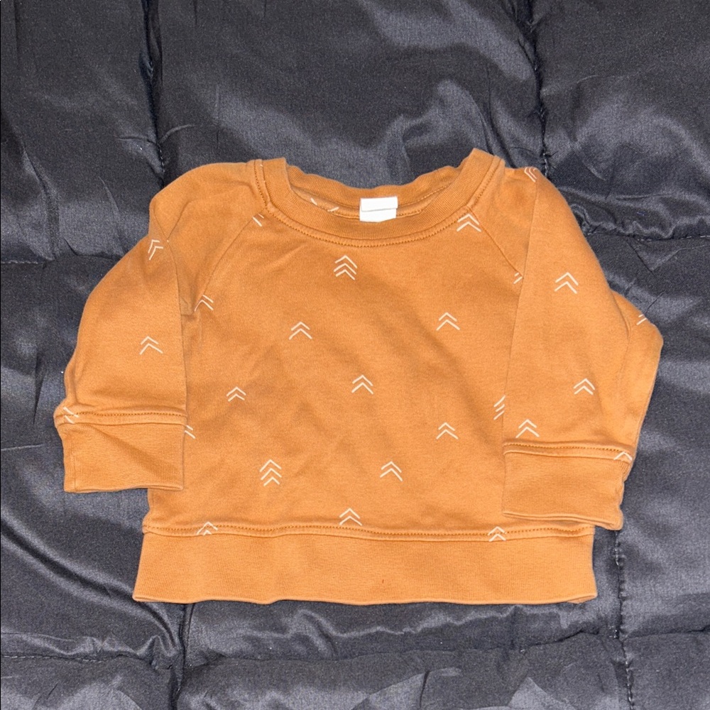 Colored Organics Kids' Tan Patterned Sweatshirt